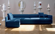 modern sofa bed with headboard and chaise 